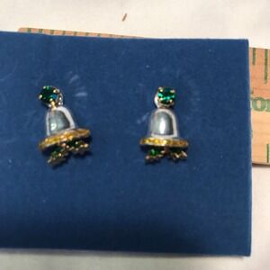 Vintage Avon Happy Holidays Earrings - Bell